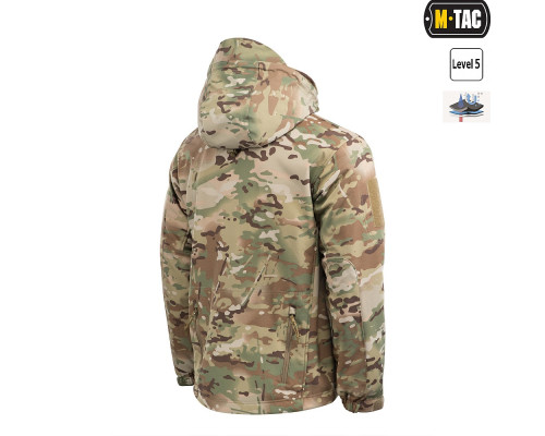 M-TAC КУРТКА SOFT SHELL С ПОДСТЕЖКОЙ MULTICAM 