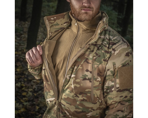 M-TAC КУРТКА SOFT SHELL С ПОДСТЕЖКОЙ MULTICAM 