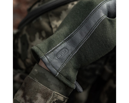 M-TAC ПЕРЧАТКИ NOMEX SPORT LEATHER OLIVE
