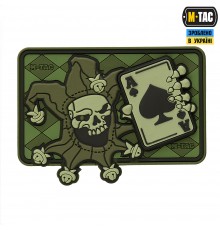 M-TAC НАШИВКА JOKER SKULL 3D PVC OLIVE