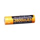 Аккумулятор 18650 Fenix 2600 mAh ARB-L18-2600U micro usb зарядка