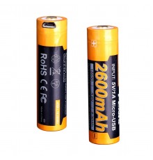 Аккумулятор 18650 Fenix 2600 mAh ARB-L18-2600U micro usb зарядка