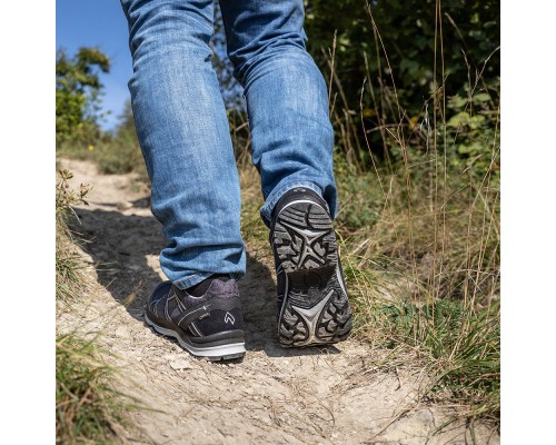 Полуботинки HAIX Black Eagle Adventure 2.2 GTX Mid – Graphite/Orange