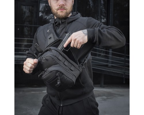 M-TAC СУМКА CROSS BAG SLIM ELITE HEX BLACK