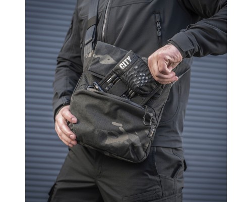 M-TAC СУМКА KONVERT BAG ELITE MULTICAM BLACK/BLACK