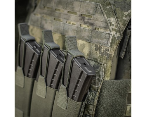 M-TAC ПОДСУМОК ЭЛАСТИЧНЫЙ НА 3 МАГАЗИНА ELITE LASER CUT RANGER GREEN