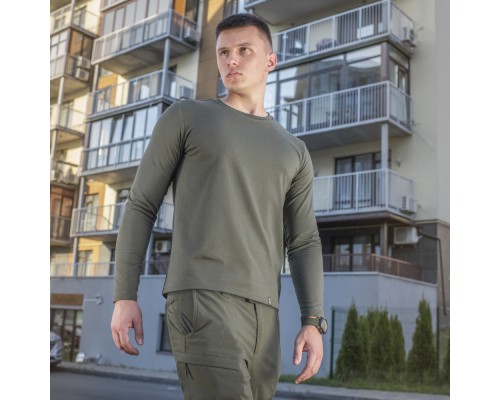 M-TAC ФУТБОЛКА ДЛИННЫЙ РУКАВ 93/7 ARMY OLIVE