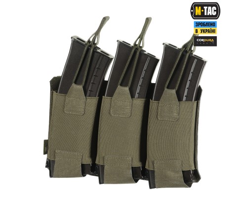 M-TAC ПОДСУМОК ЭЛАСТИЧНЫЙ НА 3 МАГАЗИНА ELITE LASER CUT RANGER GREEN