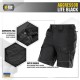 M-TAC ШОРТЫ AGGRESSOR SHORT BLACK