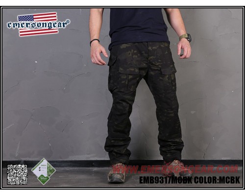 Тактические штаны EmersonGear blue label CP Field Pants Multicam Black