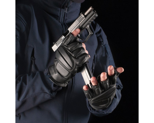 M-TAC ПЕРЧАТКИ БЕСПАЛЫЕ КОЖАНЫЕ ASSAULT TACTICAL MK.1 BLACK