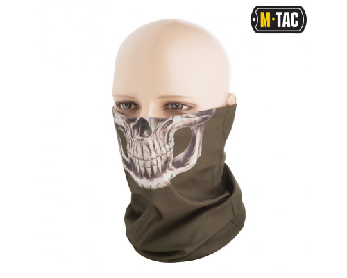 M-TAC ШАРФ-ТРУБА ОБЛЕГЧЕННЫЙ REAPER SKULL OLIVE