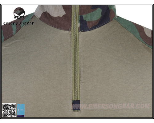 Тактическая рубашка EmersonGear G3 Combat Shirts Woodland