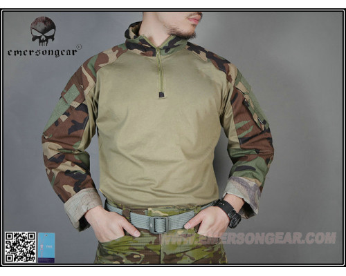 Тактическая рубашка EmersonGear G3 Combat Shirts Woodland