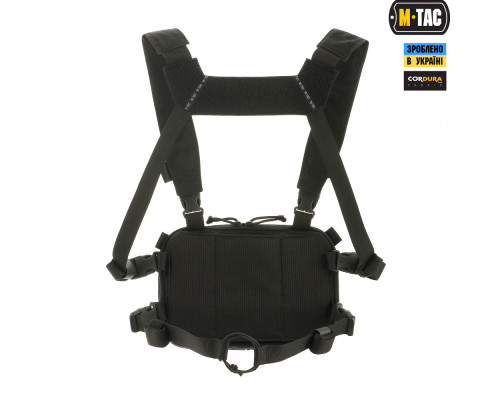 Нагрудная сумка M-TAC CHEST RIG MILITARY ELITE BLACK