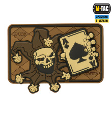 M-TAC НАШИВКА JOKER SKULL 3D PVC COYOTE