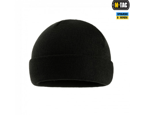 M-TAC ШАПКА ТОНКАЯ ВЯЗКА 100% АКРИЛ BLACK