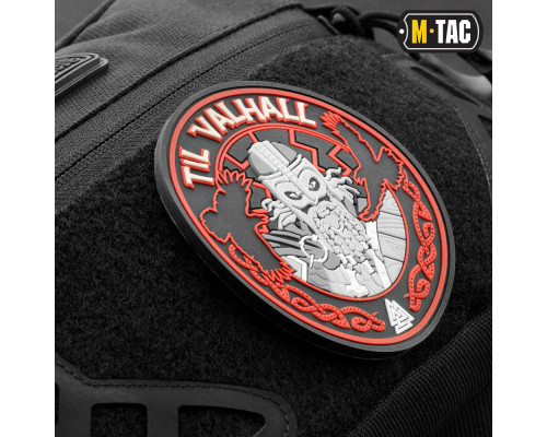 M-TAC НАШИВКА TIL VALHALL ПВХ КРАСНО-ЧЕРНАЯ