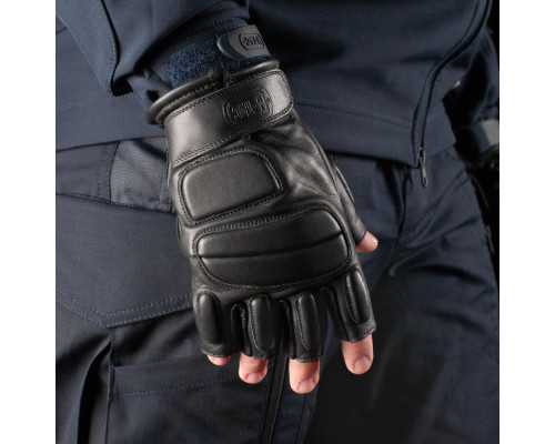 M-TAC ПЕРЧАТКИ БЕСПАЛЫЕ КОЖАНЫЕ ASSAULT TACTICAL MK.1 BLACK