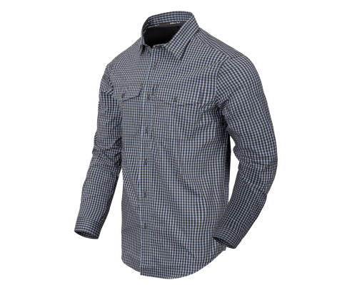 Рубашка Covert Concealed Carry Shirt - Phantom Grey Checkered