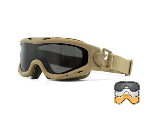 Маска WILEY X SPEAR DUAL LENS - 3 Lenses Grey/Clear/Light Rust