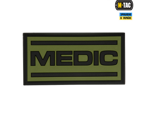 M-TAC НАШИВКА MEDIC PVC OLIVE/BLACK