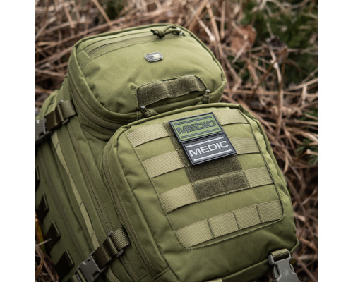 M-TAC НАШИВКА MEDIC PVC OLIVE/BLACK