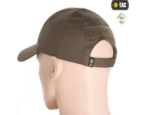 M-TAC БЕЙСБОЛКА С ЛИПУЧКОЙ FLEX РИП-СТОП DARK OLIVE