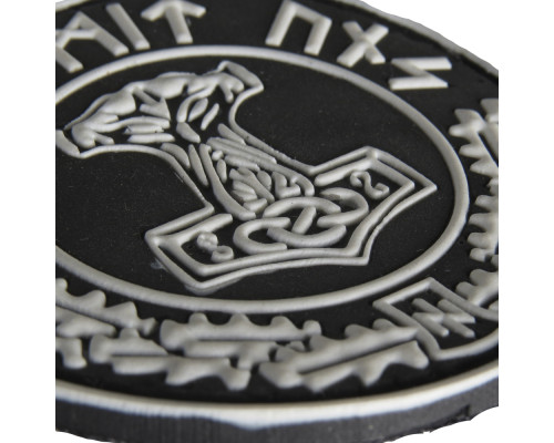 M-TAC НАШИВКА THOR MIT UNS ПВХ ЧЕРНО-БЕЛАЯ