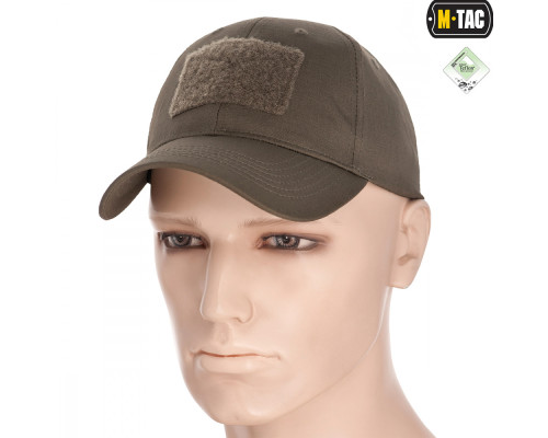 M-TAC БЕЙСБОЛКА С ЛИПУЧКОЙ FLEX РИП-СТОП DARK OLIVE