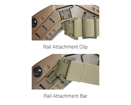 Система крепление для шлема SPEAR RAS ARC Rail - Tan