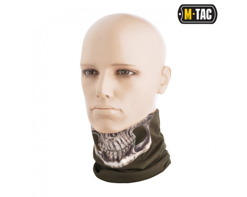 M-TAC ШАРФ-ТРУБА ОБЛЕГЧЕННЫЙ REAPER SKULL OLIVE