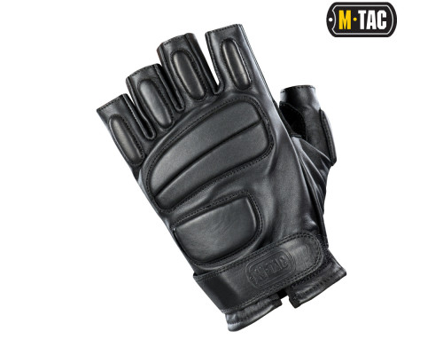 M-TAC ПЕРЧАТКИ БЕСПАЛЫЕ КОЖАНЫЕ ASSAULT TACTICAL MK.1 BLACK