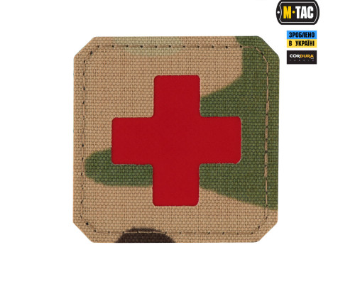 M-TAC НАШИВКА MEDIC CROSS LASER CUT MULTICAMRED