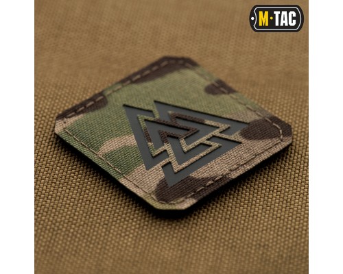 M-TAC НАШИВКА ВАЛЬКНУТ LASER CUT MULTICAM/BLACK