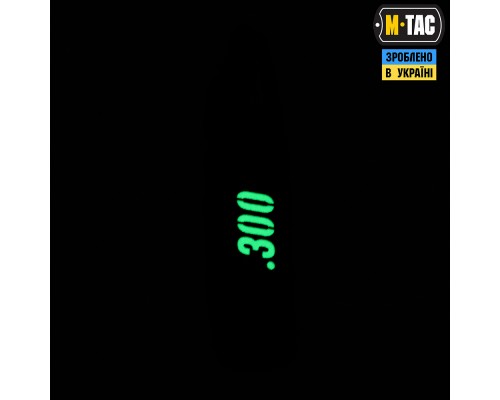 M-TAC НАШИВКА .300 AMMO BLACK/GID