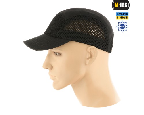 M-TAC БЕЙСБОЛКА ТАКТИЧЕСКАЯ 5-ПАНЕЛЬНАЯ С СЕТКОЙ SPECIAL LINE BLACK