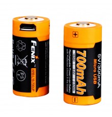 Аккумулятор 16340 Fenix 700 UP mAh Li-ion micro usb зарядка