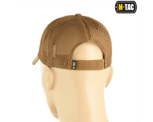 M-TAC БЕЙСБОЛКА С СЕТКОЙ FLEX РИП-СТОП COYOTE BROWN