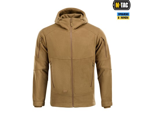 M-TAC КОФТА RIDER WINDBLOCK FLEECE DARK COYOTE