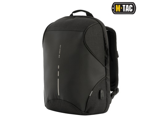 M-TAC РЮКЗАК URBAN LINE ANTI THEFT SHELL PACK DARK GREY/BLACK