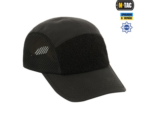M-TAC БЕЙСБОЛКА ТАКТИЧЕСКАЯ 5-ПАНЕЛЬНАЯ С СЕТКОЙ SPECIAL LINE BLACK