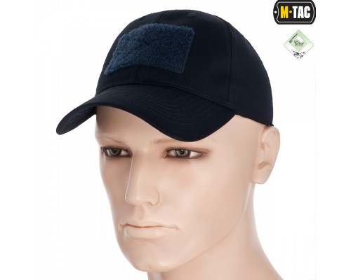 M-TAC БЕЙСБОЛКА С ЛИПУЧКОЙ FLEX РИП-СТОП DARK NAVY BLUE
