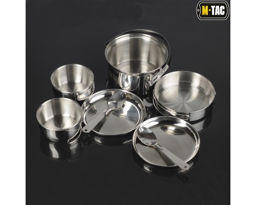M-TAC НАБОР ПОСУДЫ ТУРИСТИЧЕСКИЙ НА 2 ПЕРСОНЫ НЕРЖ.