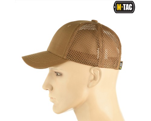 M-TAC БЕЙСБОЛКА С СЕТКОЙ FLEX РИП-СТОП COYOTE BROWN
