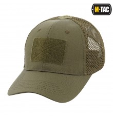 M-TAC БЕЙСБОЛКА С ЛИПУЧКОЙ И СЕТКОЙ FLEX РИП-СТОП DARK OLIVE