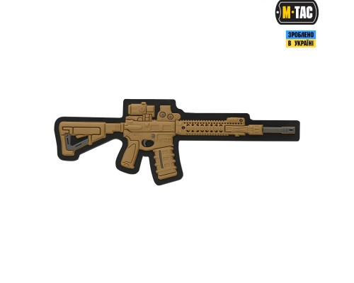 M-TAC НАШИВКА AR-15 3D ПВХ КОЙОТ