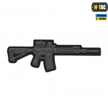 M-TAC НАШИВКА AR-15 3D ПВХ ТЕМНО-СЕРАЯ
