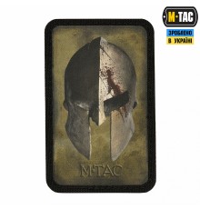 M-TAC НАШИВКА SPARTAN HELMET RANGER GREEN/BLACK
