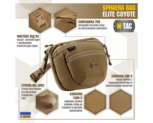 M-TAC СУМКА SPHAERA BAG ELITE COYOTE